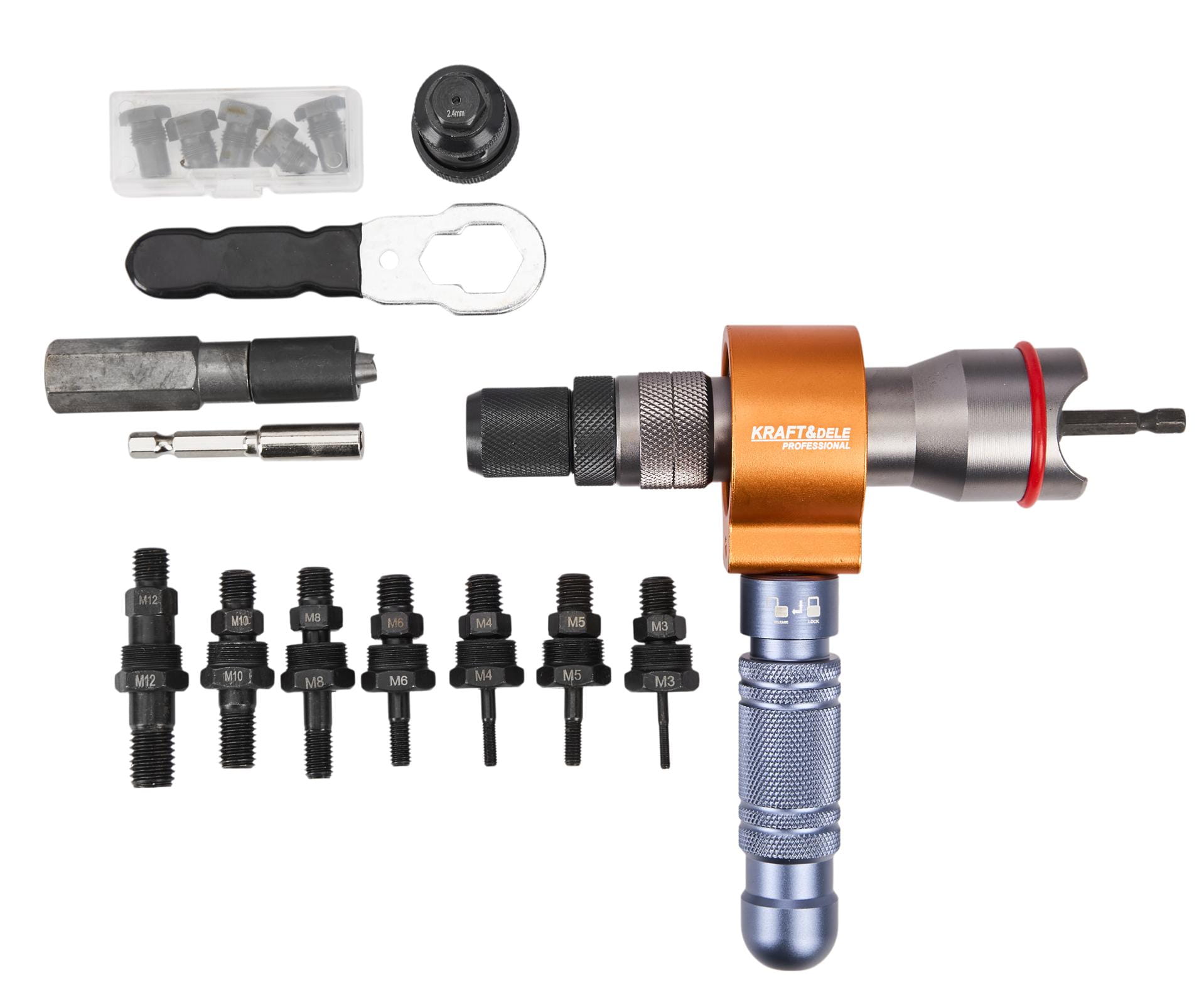 3-in-1 KD5470 SCREWDRIVER ADAPTER/RIVETER