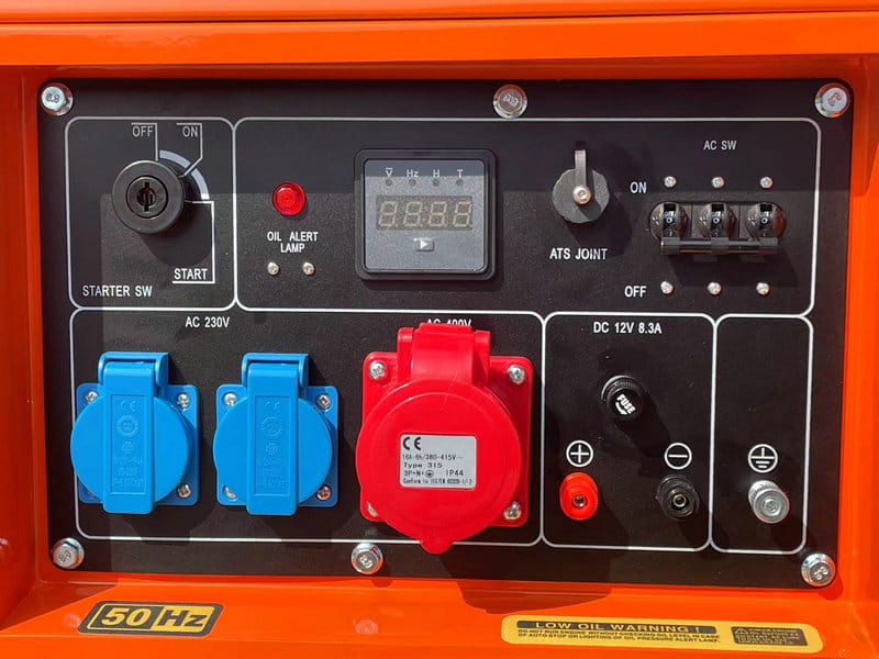 Diesel generator 7000W 12/230/380V + ATS KD121 