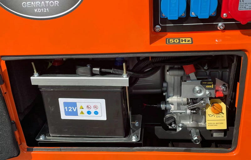 Diesel generator 7000W 12/230/380V + ATS KD121 