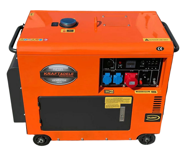 Diesel generator 7000W 12/230/380V + ATS KD121 