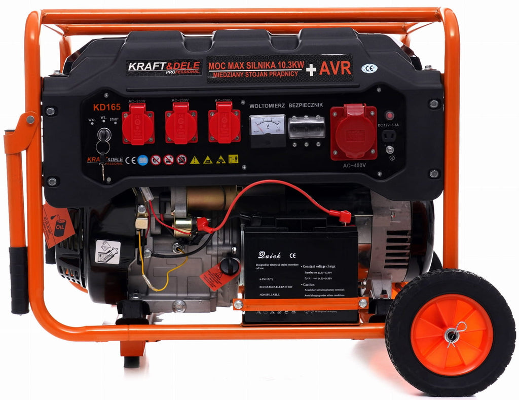 5500W 12/230V/380V KD165 power generator