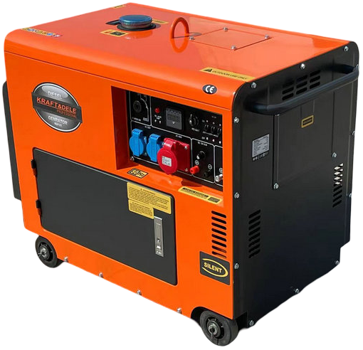 Diesel generator 7000W 12/230/380V + ATS KD121 
