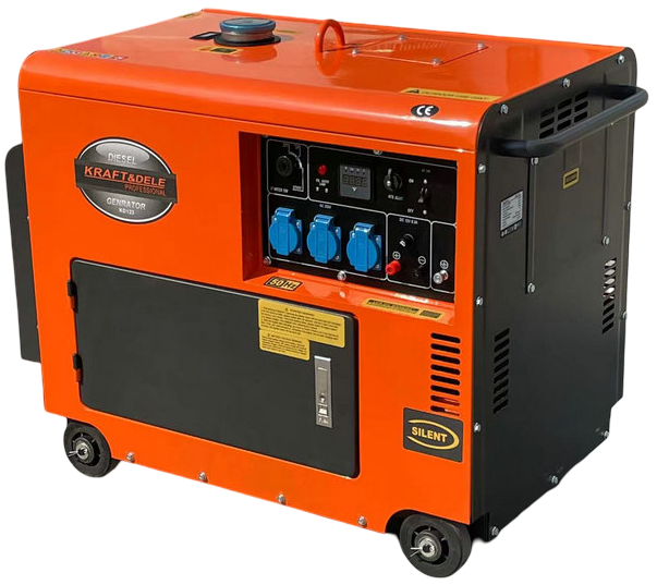 Diesel generator 7000W + ATS 12/230V KD123