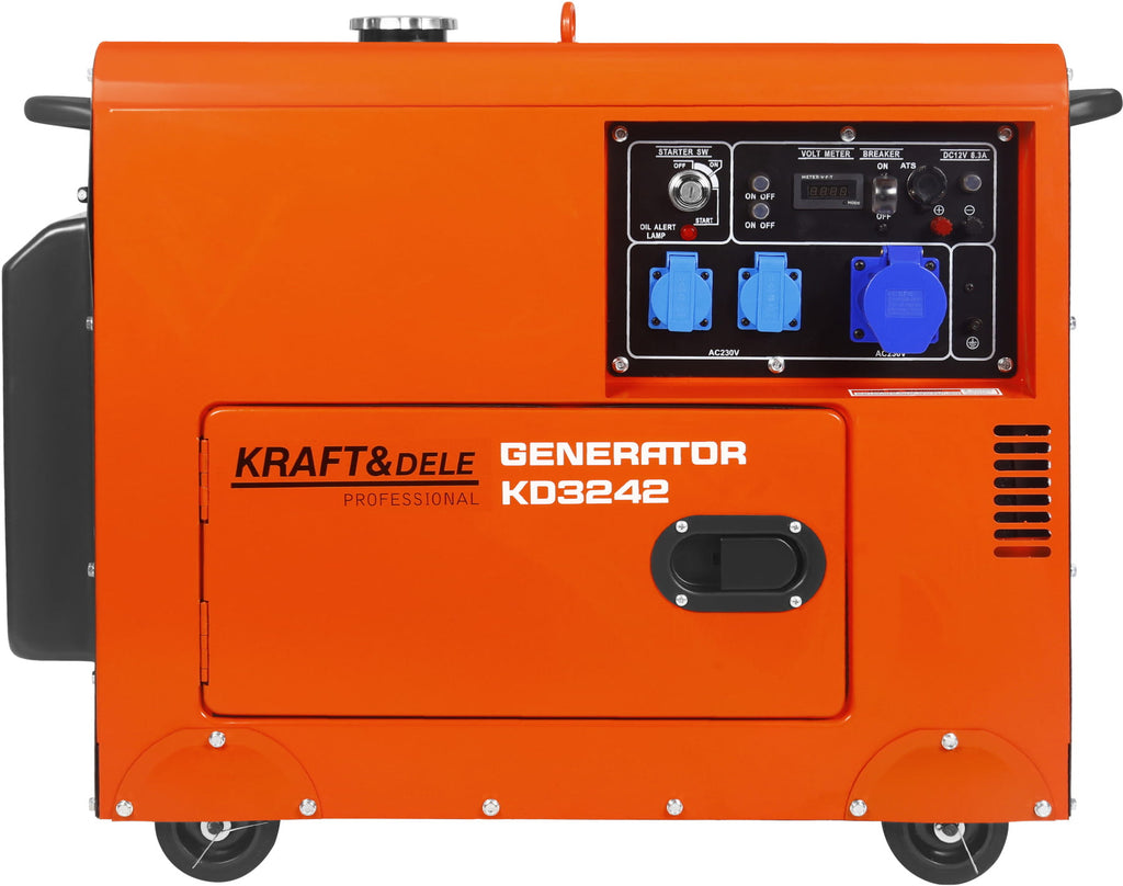 Générateur 230 V 7 kW 10 CV Diesel + ATS KD3242