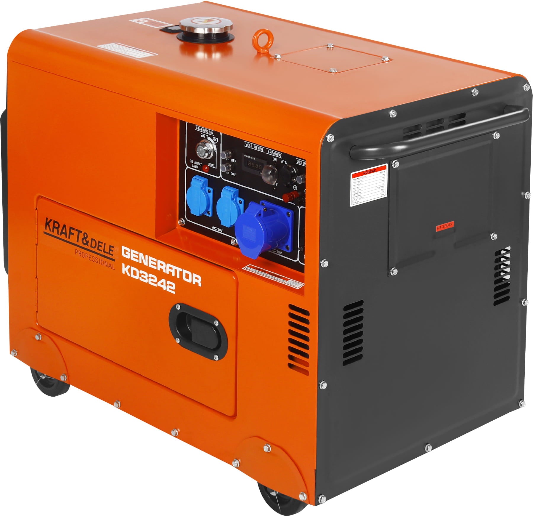 Generator 230V 7kW 10HP Diesel + ATS KD3242