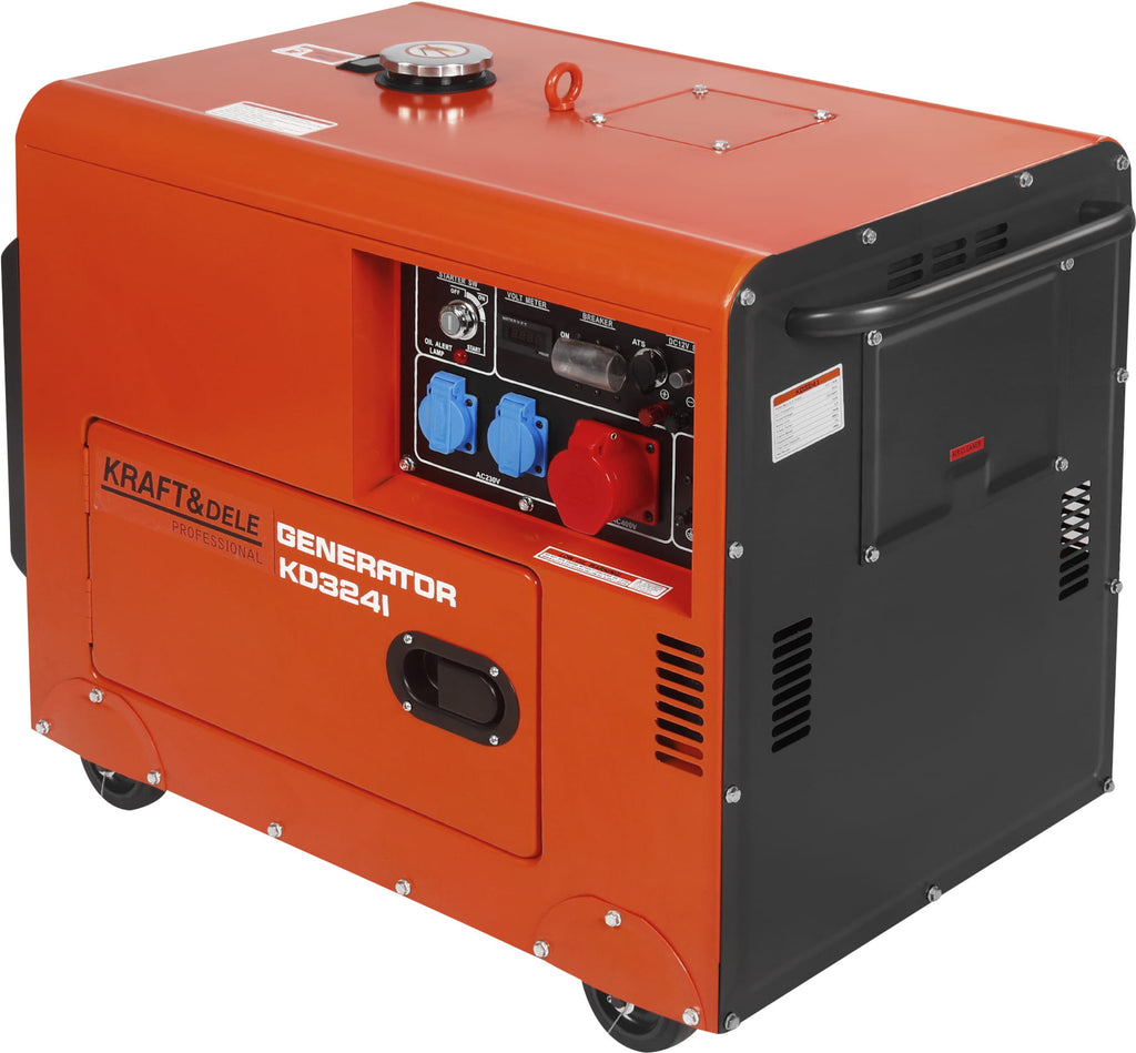 Agregat Prądotwórczy 230V 400V 7kW 16KM Diesel + ATS KD3241