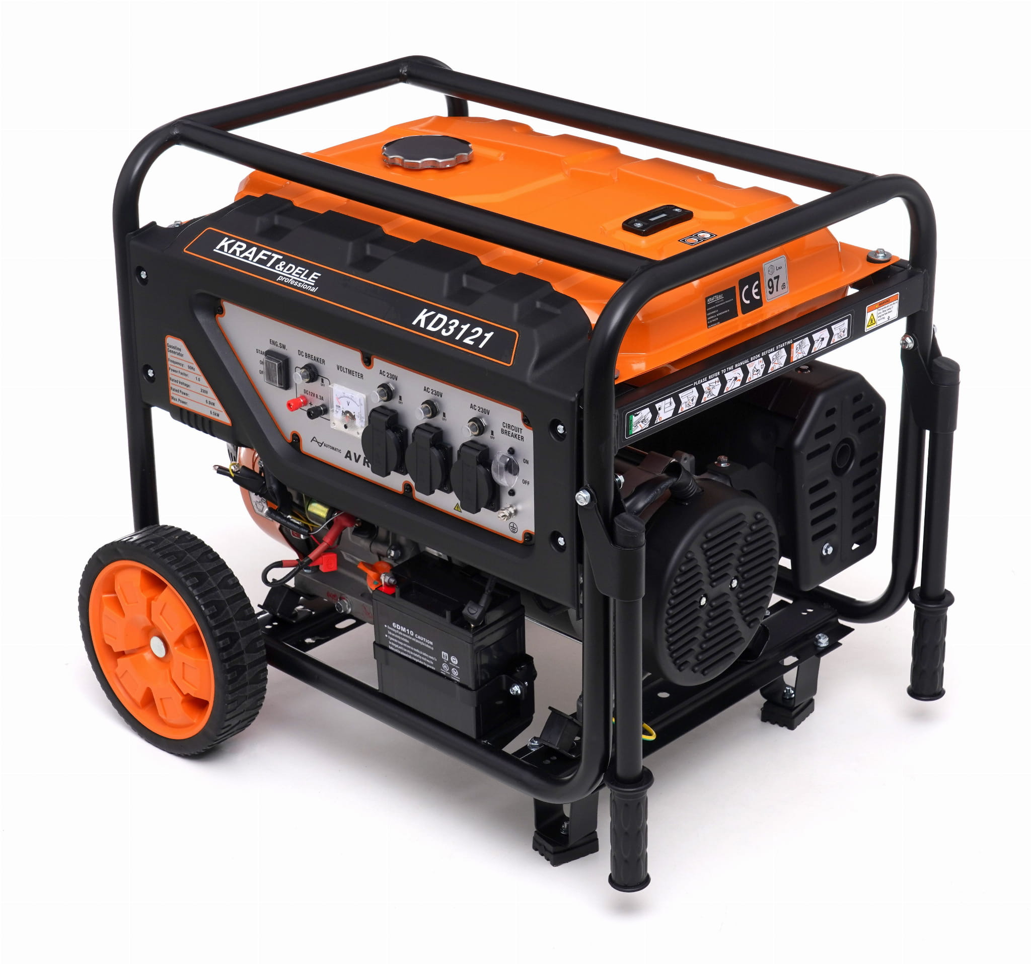 6 kW / 6.5 kW KD3121 generator