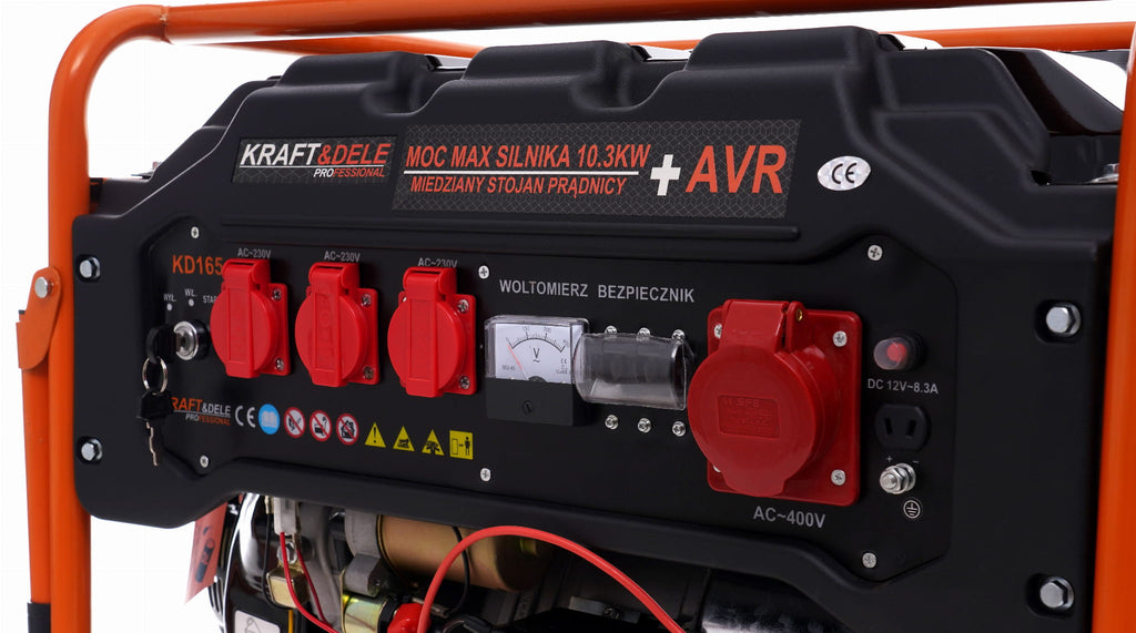 5500W 12/230V/380V KD165 power generator